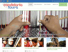 Tablet Screenshot of candelariatours.com